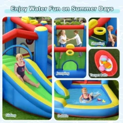 Costway Inflatable Kids Water Slide Outdoor Indoor Slide Bounce Castle With 550W Blower 12 Costway Inflatable Kids Water Slide Outdoor Indoor Slide Bounce Castle With 550W Blower -Costway Store GUEST 45544c92 d935 408c aedb d720d177112f