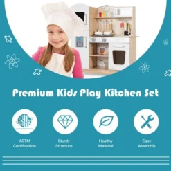 Costway Wooden Kids Pretend Kitchen Playset Cooking Play Toy W/ Utensils & Sound 12 Costway Wooden Kids Pretend Kitchen Playset Cooking Play Toy W/ Utensils & Sound -Costway Store GUEST 45ab60f5 05fb 4eb4 8446 06fabcf1adff
