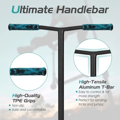 Costway High End Pro Stunt Scooter W/Luminous Aluminum Deck 10mm Wheel Freestyle Tricks 3 Costway High End Pro Stunt Scooter W/Luminous Aluminum Deck 10mm Wheel Freestyle Tricks - Image 3