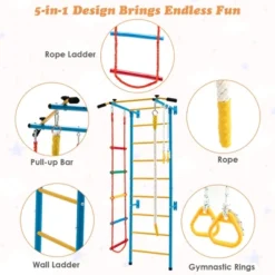 Costway 5 In 1 Kids Indoor Gym Playground Swedish Wall Ladder Children Home Climbing Gym 11 Costway 5 In 1 Kids Indoor Gym Playground Swedish Wall Ladder Children Home Climbing Gym -Costway Store GUEST 4749d867 f4bc 4782 a7f9 731b0147fd9f