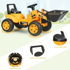 Costway Kids Ride On Excavator Digger 6V Battery Powered Tractor W/Digging Bucket Yellow 13 Costway Kids Ride On Excavator Digger 6V Battery Powered Tractor W/Digging Bucket Yellow -Costway Store GUEST 47a57f7e 0fa3 494a 91e5 1472f8ce0a62