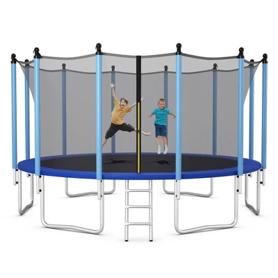 Costway 8/10/12/14/15/16FT Jumping Exercise Recreational Bounce Trampoline W/Safety Net 13 Costway 8/10/12/14/15/16FT Jumping Exercise Recreational Bounce Trampoline W/Safety Net - Image 13