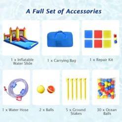 Costway Inflatable Water Slide Castle Kids Bounce House Indoor & Outdoor Without Blower 16 Costway Inflatable Water Slide Castle Kids Bounce House Indoor & Outdoor Without Blower -Costway Store GUEST 4830c111 5380 4e8e a6ff 1bb4657558d0