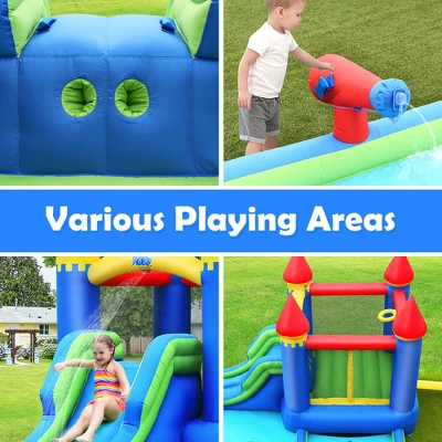 Costway Inflatable Castle Bouncer Bounce House Slide Water Park BallPit With 580W Blower 8 Costway Inflatable Castle Bouncer Bounce House Slide Water Park BallPit With 580W Blower - Image 8