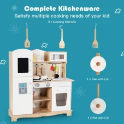 Costway Wooden Kids Pretend Kitchen Playset Cooking Play Toy W/ Utensils & Sound 16 Costway Wooden Kids Pretend Kitchen Playset Cooking Play Toy W/ Utensils & Sound -Costway Store GUEST 4bac9096 7ffa 44cc 9cea c38b8ca0ebab