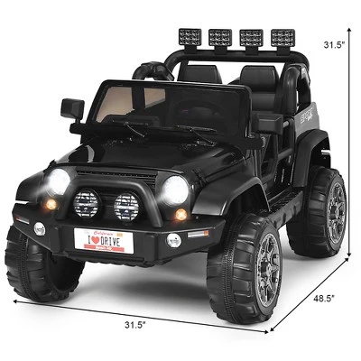 Costway 12V Kids Ride On Car 2 Seater Truck RC Electric Vehicles W/ Storage Room 2 Costway 12V Kids Ride On Car 2 Seater Truck RC Electric Vehicles W/ Storage Room - Image 2