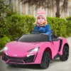 Costway 12V Kids Ride On Car 2.4G RC Electric Vehicle W/ Lights MP3 Openable Doors WhiteBlack RedPink