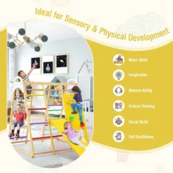 Costway 8-in-1 Jungle Gym Playset, Wooden Climber Play Set With Monkey Bars Colorful/Natural 17 Costway 8-in-1 Jungle Gym Playset, Wooden Climber Play Set With Monkey Bars Colorful/Natural -Costway Store GUEST 4f58205d 48fb 4b26 87c5 163c1b03abbb