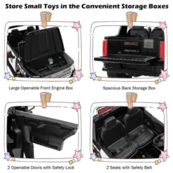 Costway 12V Licensed GMC Kids Ride On Police Car 2-Seater Truck W/Remote Control & Music 18 Costway 12V Licensed GMC Kids Ride On Police Car 2-Seater Truck W/Remote Control & Music -Costway Store GUEST 5050e7e0 ae13 45e2 a083 8c377f45bd18