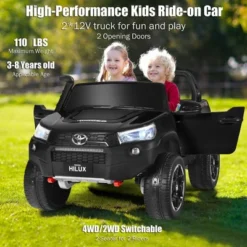 Costway 2x12V Licensed Toyota Hilux Ride On Truck Car 2-Seater 4WD W/ Remote Control 14 Costway 2x12V Licensed Toyota Hilux Ride On Truck Car 2-Seater 4WD W/ Remote Control -Costway Store GUEST 50920a83 0165 4401 94ca 4a1bd0756663