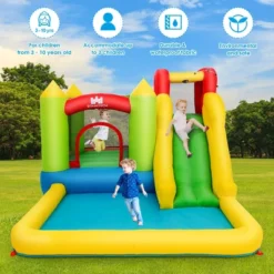 Costway Inflatable Bounce House Water Slide Jump Bouncer With Climbing Wall And Splash Pool Blower Excluded 12 Costway Inflatable Bounce House Water Slide Jump Bouncer With Climbing Wall And Splash Pool Blower Excluded -Costway Store GUEST 50a3d1ea 79d6 48a0 a8f3 3c441dabcff5