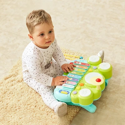 Costway 3 In 1 Musical Instruments Electronic Piano Xylophone Drum Set Learning Toys 2 Costway 3 In 1 Musical Instruments Electronic Piano Xylophone Drum Set Learning Toys - Image 2