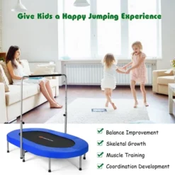 Costway Foldable Trampoline Double Mini Kids Fitness Rebounder W/ Adjustable Handle RedBlue 14 Costway Foldable Trampoline Double Mini Kids Fitness Rebounder W/ Adjustable Handle RedBlue -Costway Store GUEST 54979d42 0b49 48dd b76c cf0817fb014f