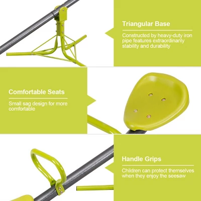 Costway Kids 360 Degree Rotation Seesaw Teeter Totter Outdoor Play Set Toy 6 Costway Kids 360 Degree Rotation Seesaw Teeter Totter Outdoor Play Set Toy - Image 6