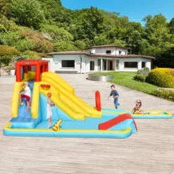 Costway 7 In 1 Inflatable Dual Slide Water Park Climbing Bouncer 13 Costway 7 In 1 Inflatable Dual Slide Water Park Climbing Bouncer -Costway Store GUEST 557dc97a 0c76 428d 8299 60c374139915