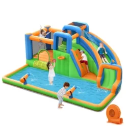 Costway Inflatable Water Slide Giant Bounce Castle With Dual Climbing Walls & 750W Blower 17 Costway Inflatable Water Slide Giant Bounce Castle With Dual Climbing Walls & 750W Blower -Costway Store GUEST 584a1817 3edb 4ee6 a39a 77e21201a9eb
