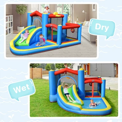 Costway Inflatable Kids Water Slide Outdoor Indoor Slide Bounce Castle (without Blower) 2 Costway Inflatable Kids Water Slide Outdoor Indoor Slide Bounce Castle (without Blower) - Image 2
