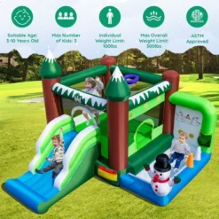 Costway 6-in-1 Winter Themed Snowman Inflatable Castle Kids Jumping House With 735W Blower 10 Costway 6-in-1 Winter Themed Snowman Inflatable Castle Kids Jumping House With 735W Blower -Costway Store GUEST 58b81f1d ed93 44da b547 a56ffa2b9e0a