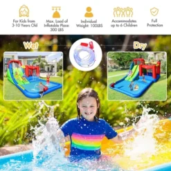 Costway Inflatable Water Slide Kids Jumping Bounce Castle W/ Ocean Balls & 780W Blower 13 Costway Inflatable Water Slide Kids Jumping Bounce Castle W/ Ocean Balls & 780W Blower -Costway Store GUEST 58caab74 7cd0 46b7 8232 57c7e5d38bb0