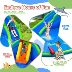 Costway Inflatable Waterslide Wet & Dry Bounce House W/Upgraded Handrail Blower Excluded 13 Costway Inflatable Waterslide Wet & Dry Bounce House W/Upgraded Handrail Blower Excluded -Costway Store GUEST 595470a6 ca05 4338 931b d158d6ebfbf6