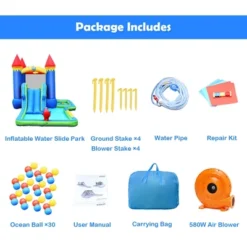 Costway Inflatable Castle Bouncer Bounce House Slide Water Park BallPit With 580W Blower 17 Costway Inflatable Castle Bouncer Bounce House Slide Water Park BallPit With 580W Blower -Costway Store GUEST 5b0eb0e3 4ba1 48dd ab35 da5aaba2c83b