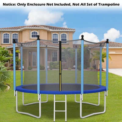 Costway 14FT Trampoline Replacement Safety Enclosure Net Weather-Resistant 3 Costway 14FT Trampoline Replacement Safety Enclosure Net Weather-Resistant - Image 3