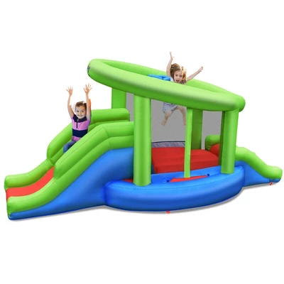 Costway Inflatable Snail Bounce House Dual Slide Basketball Game Without Blower 9 Costway Inflatable Snail Bounce House Dual Slide Basketball Game Without Blower - Image 9