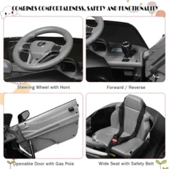 Costway 12V Kids Ride On Car Lexus LC500 Licensed Remote Control Electric Vehicle Black 15 Costway 12V Kids Ride On Car Lexus LC500 Licensed Remote Control Electric Vehicle Black -Costway Store GUEST 5ccd3a72 d10d 4619 ad7c 42ef070e07a4