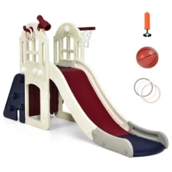 Costway 6-In-1 Large Slide For Kids Toddler Climber Slide Playset W/ Basketball Hoop 20 Costway 6-In-1 Large Slide For Kids Toddler Climber Slide Playset W/ Basketball Hoop -Costway Store GUEST 5e528246 809f 47f0 af64 655b8acfa581