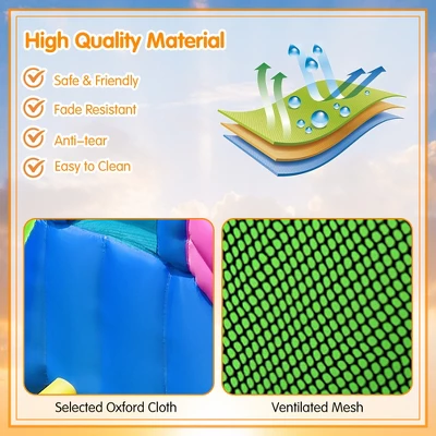 Bountech Inflatable Bounce Castle Dual Slides Jumping Bouncer W/ Climbing Wall 9 Bountech Inflatable Bounce Castle Dual Slides Jumping Bouncer W/ Climbing Wall - Image 9