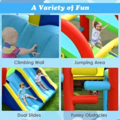 Costway Inflatable Bounce House Kids Bouncy Jumping Castle W/ Dual Slides & 480W Blower 11 Costway Inflatable Bounce House Kids Bouncy Jumping Castle W/ Dual Slides & 480W Blower -Costway Store GUEST 616e4cd5 2786 451d 8dc6 0bd091b696e6