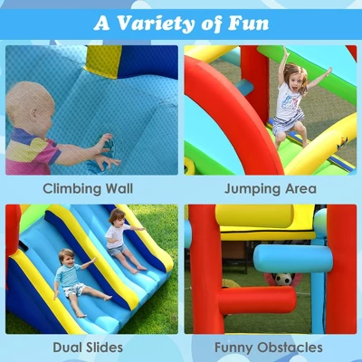 Costway Inflatable Bounce House Kids Bouncy Jumping Castle W/ Dual Slides & 480W Blower 5 Costway Inflatable Bounce House Kids Bouncy Jumping Castle W/ Dual Slides & 480W Blower - Image 5