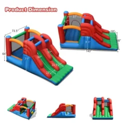 Costway Inflatable Bounce House 3-in-1 Dual Slides Jumping Castle Bouncer W/ 550W Blower 11 Costway Inflatable Bounce House 3-in-1 Dual Slides Jumping Castle Bouncer W/ 550W Blower -Costway Store GUEST 63bd3251 37f6 463c b255 89be069b502a