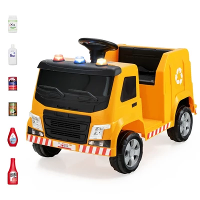 Costway 12V Recycling Garbage Truck Electric Ride On Toy Remote W/Recycling Accessories 12 Costway 12V Recycling Garbage Truck Electric Ride On Toy Remote W/Recycling Accessories - Image 12