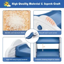 Costway Baby Slide Indoor First Play Climber Slide Set For Boys Girls Blue/Gray 19 Costway Baby Slide Indoor First Play Climber Slide Set For Boys Girls Blue/Gray -Costway Store GUEST 64d11ea6 fae3 4776 a9c8 981d7a7a8351