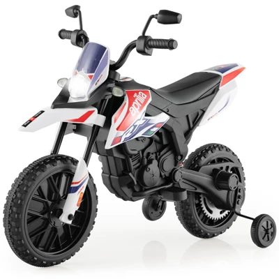 Costway 12V Licensed Aprilia Kids Ride On Motorcycle Electric Dirt Bike With Light & Music 12 Costway 12V Licensed Aprilia Kids Ride On Motorcycle Electric Dirt Bike With Light & Music - Image 12