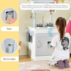 Costway Kids Kitchen PlaySet Pretend Wooden Play Kitchen With IceDispenser&Stovefor Toddler 15 Costway Kids Kitchen PlaySet Pretend Wooden Play Kitchen With IceDispenser&Stovefor Toddler -Costway Store GUEST 6517b0b7 29b4 4630 a806 00a9ea7a7514