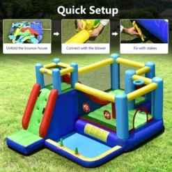 Costway Inflatable Bounce House 8-in-1 Kids Inflatable Slide Bouncer (With 735W Blower) -Costway Store GUEST 65cbe9d7 485f 4497 9383 bbd32312eaf6