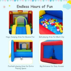 Costway 6-in-1 Inflatable Bounce House Bouncy Castle Blow Up Toddler Bouncy House For Kids Indoor Outdoor W/480 Blower 12 Costway 6-in-1 Inflatable Bounce House Bouncy Castle Blow Up Toddler Bouncy House For Kids Indoor Outdoor W/480 Blower -Costway Store GUEST 668122dc 9d97 4f46 a9dd 78dd70027545