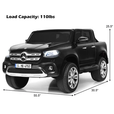 Costway Licensed Mercedes Benz X Class 12V 2-Seater Kids Ride On Car W/ Trunk 2 Costway Licensed Mercedes Benz X Class 12V 2-Seater Kids Ride On Car W/ Trunk - Image 2