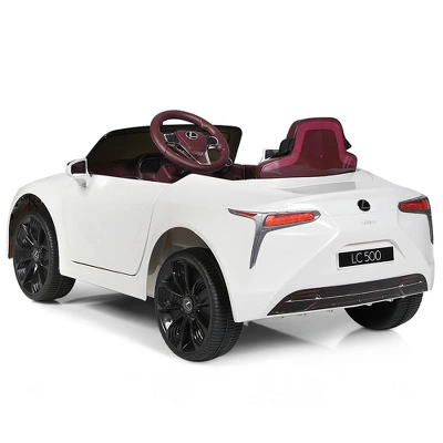 Costway 12V Kids Ride On Car Lexus LC500 Licensed Remote Control Electric Vehicle White 3 Costway 12V Kids Ride On Car Lexus LC500 Licensed Remote Control Electric Vehicle White - Image 3