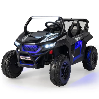 Costway 12V 2-Seater Kids Ride On UTV RC Electric Vehicle Suspension W/ Lights & Music 12 Costway 12V 2-Seater Kids Ride On UTV RC Electric Vehicle Suspension W/ Lights & Music - Image 12