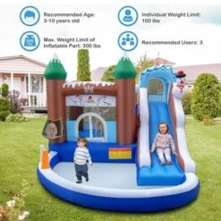 Costway 6-in-1 Winter Theme Snowman Inflatable Castle Kids Bounce House With 735W Blower 11 Costway 6-in-1 Winter Theme Snowman Inflatable Castle Kids Bounce House With 735W Blower -Costway Store GUEST 6a7b3d88 6f43 4557 a1bb 3b5bbfe3fcef