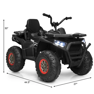 Costway 12V Kids Electric 4-Wheeler ATV Quad 2 Speeds Ride On Car W/MP3&LED Lights 2 Costway 12V Kids Electric 4-Wheeler ATV Quad 2 Speeds Ride On Car W/MP3&LED Lights - Image 2