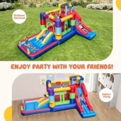 Costway Mutifunctional Kids Infalatable Bounce Castle With 50 Ocean Balls & 735W Blower 11 Costway Mutifunctional Kids Infalatable Bounce Castle With 50 Ocean Balls & 735W Blower -Costway Store GUEST 6abe8938 9086 4a68 842d 4435b3407223