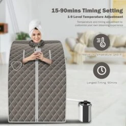 Costway 9-gear Adjustable Temperature Portable Steam Sauna W/ Herbal Box Gray 9 Costway 9-gear Adjustable Temperature Portable Steam Sauna W/ Herbal Box Gray -Costway Store GUEST 6ac2752d 0a25 4e48 bec5 925160cbab35