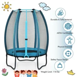 Costway 4ft Kids Trampoline Recreational Bounce Jumper W/Enclosure Net Outdoor Indoor 12 Costway 4ft Kids Trampoline Recreational Bounce Jumper W/Enclosure Net Outdoor Indoor -Costway Store GUEST 6ae38866 e23d 40d9 8204 e63c42d84d42