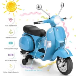 Kids Vespa Scooter 6V Rechargeable Ride On Motorcycle W/Training Wheels 16 Kids Vespa Scooter 6V Rechargeable Ride On Motorcycle W/Training Wheels -Costway Store GUEST 6bbb2f7a 8235 4149 8bba 6ab0c5e225fa