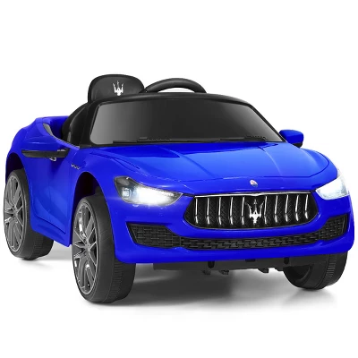 Costway 12V Maserati Licensed Kids Ride On Car W/ RC Remote Control Led Lights MP3 BluePinkWhite 13 Costway 12V Maserati Licensed Kids Ride On Car W/ RC Remote Control Led Lights MP3 BluePinkWhite - Image 13