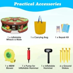 Costway Inflatable Whack-a-Mole Themed Castle For Kids Interactive Game W/ 480W Blower 16 Costway Inflatable Whack-a-Mole Themed Castle For Kids Interactive Game W/ 480W Blower -Costway Store GUEST 6c001c0f 96e9 408f 8282 47d86a923e5b